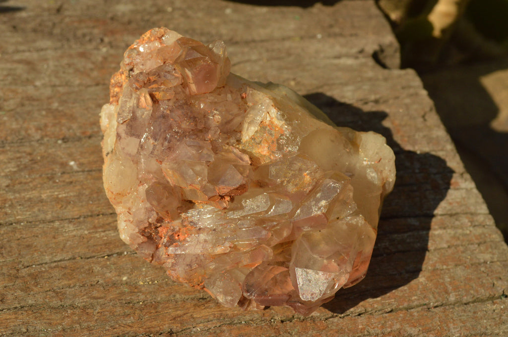 Natural Dusky Red Hematoid Quartz Clusters  x 4 From Karoi, Zimbabwe - TopRock