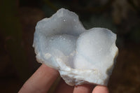 Natural Etched Blue Chalcedony Specimens  x 7 From Nsanje, Malawi - Toprock Gemstones and Minerals 