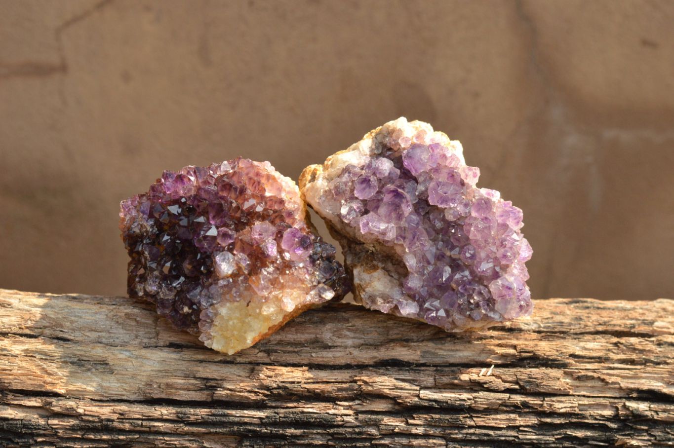 Natural Small Dark "Amethystos" Amethyst Clusters x 35 From Kwaggafontein, South Africa - TopRock
