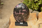 Polished Pink & Black Rhodonite Standing Free Form  x 1 From Ambindavato, Madagascar - TopRock