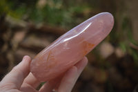 Polished Pink Rose Quartz Standing Free Forms x 2 From Ambatondrazaka, Madagascar - TopRock