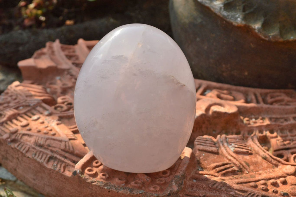 Polished Rare Blue Rose Quartz Standing Free Forms x 3 From Ambatondrazaka, Madagascar - TopRock