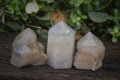 Polished Smokey Quartz Points x 3 From Angola - Toprock Gemstones and Minerals 