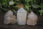 Polished Smokey Quartz Points x 3 From Angola - Toprock Gemstones and Minerals 