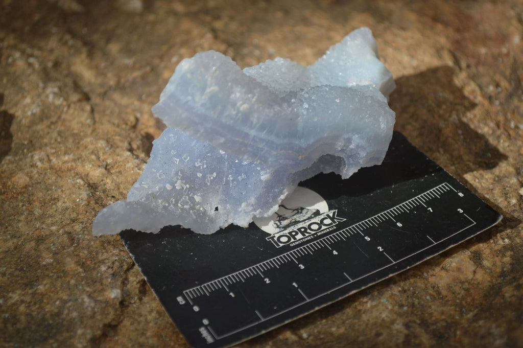 Natural Etched Blue Chalcedony Specimens  x 7 From Nsanje, Malawi - Toprock Gemstones and Minerals 