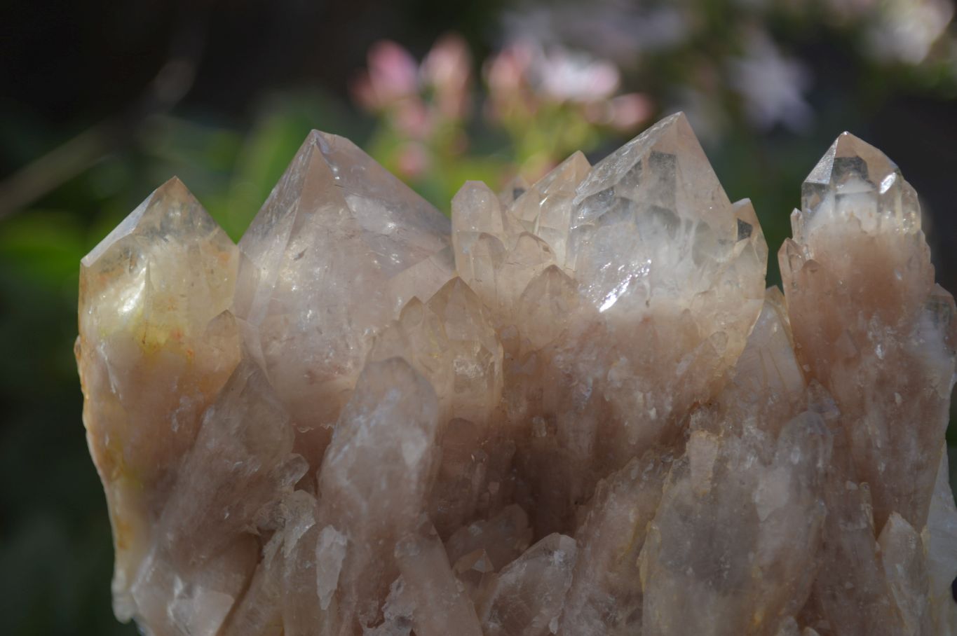 Natural Cascading Smokey Quartz Clusters x 3 From Luena, Congo - Toprock Gemstones and Minerals 