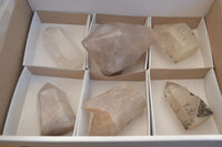 Polished Quartz Crystal Points x 6 From Angola - Toprock Gemstones and Minerals 