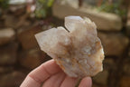Natural Cascading White Phantom Smokey Quartz Clusters x 6 From Luena, Congo - Toprock Gemstones and Minerals 
