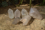 Polished Quartz Crystal Points x 6 From Angola - Toprock Gemstones and Minerals 