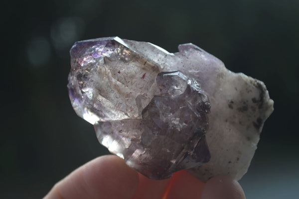 Natural Large Skeletal Smokey Amethyst Crystals  x 7 From Chiredzi, Zimbabwe - Toprock Gemstones and Minerals 