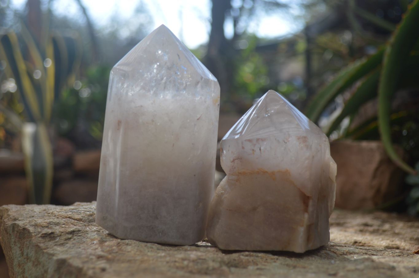 Polished Smokey Quartz Points x 3 From Angola - Toprock Gemstones and Minerals 