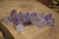 Polished Mini Window Amethyst Points x 20 From Ankazobe, Madagascar - Toprock Gemstones and Minerals 