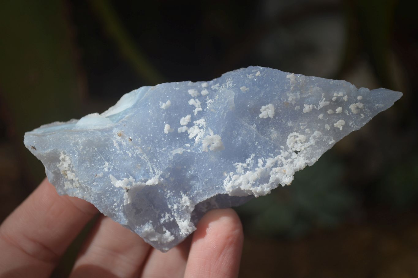 Natural Etched Blue Chalcedony Specimens  x 7 From Nsanje, Malawi - Toprock Gemstones and Minerals 