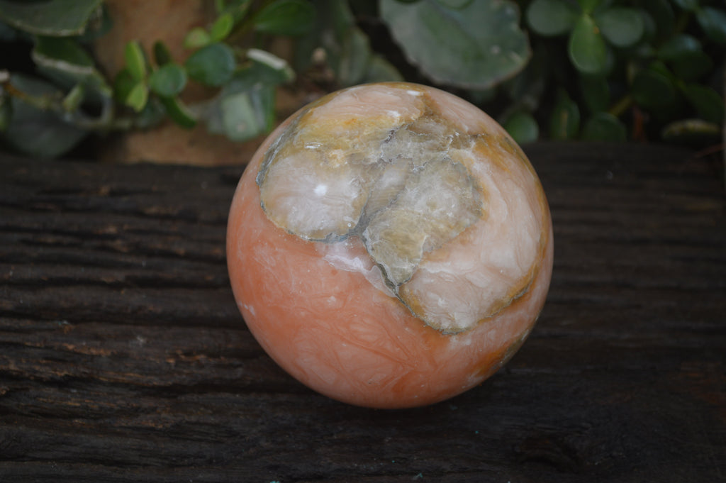Polished Orange Twist Calcite Sphere x 1 From Maevantanana, Madagascar - Toprock Gemstones and Minerals 