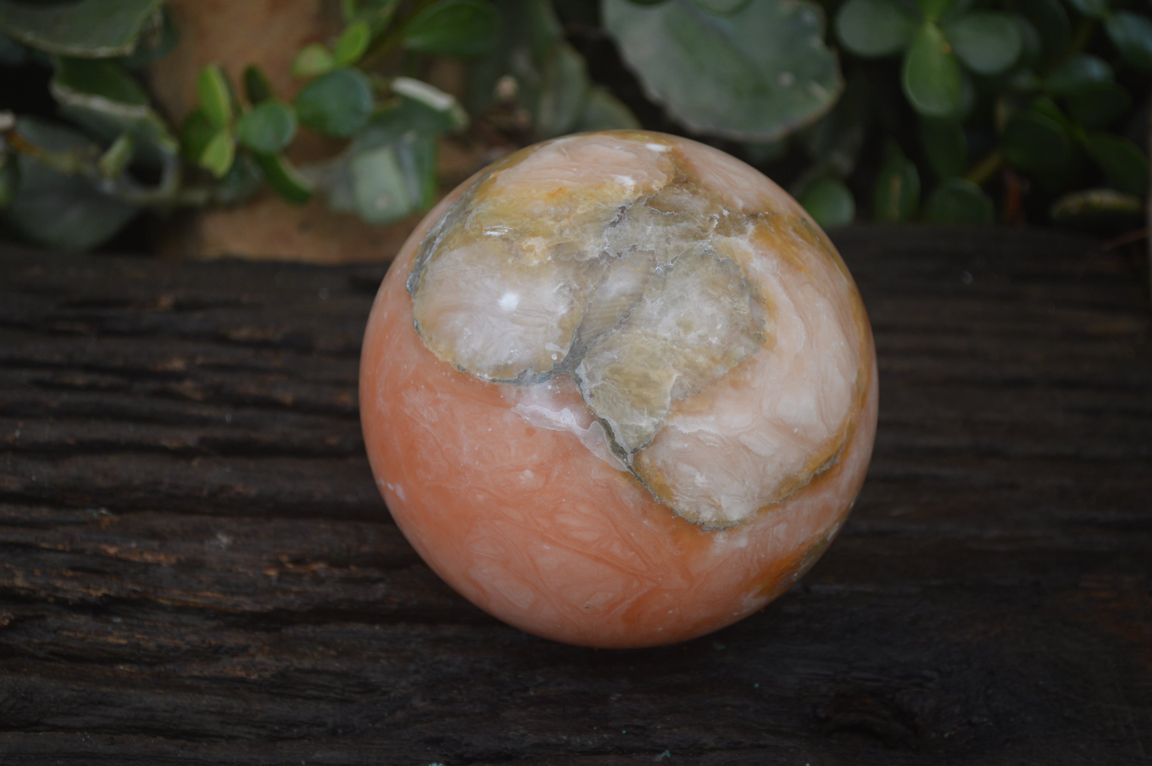 Polished Orange Twist Calcite Sphere x 1 From Maevantanana, Madagascar - Toprock Gemstones and Minerals 