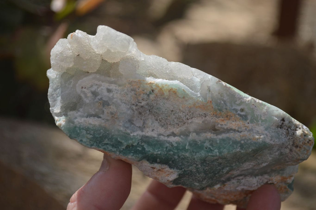 Polished On One Side Emerald Mtorolite Plates x 3 From Mutorashanga, Zimbabwe - Toprock Gemstones and Minerals 