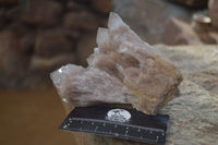 Natural Cascading Smokey Quartz Clusters x 3 From Luena, Congo - Toprock Gemstones and Minerals 