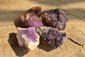 Natural Small Dark "Amethystos" Amethyst Clusters x 35 From Kwaggafontein, South Africa - TopRock
