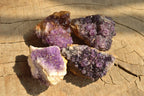 Natural Small Dark "Amethystos" Amethyst Clusters x 35 From Kwaggafontein, South Africa - TopRock