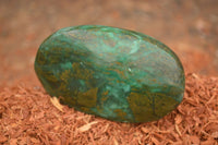 Polished Green Verdite Galet / Palm Stones x 6 From Zimbabwe - Toprock Gemstones and Minerals 
