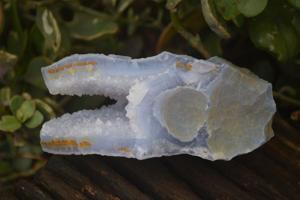 Natural Etched Blue Chalcedony Specimens  x 7 From Nsanje, Malawi - Toprock Gemstones and Minerals 
