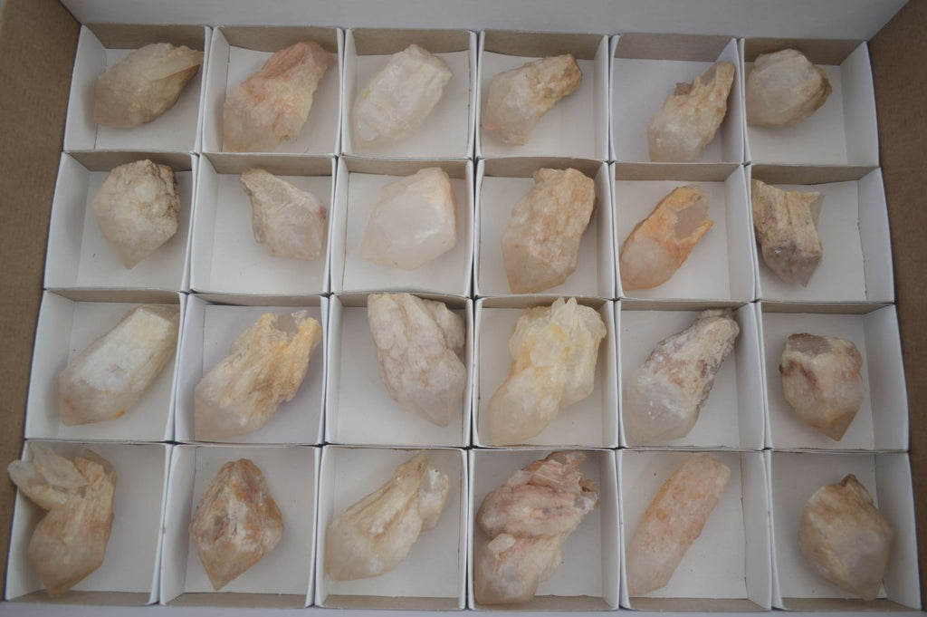 Natural Highly Selected Pineapple Candle Quartz Crystals  x 24 From Madagascar - Toprock Gemstones and Minerals 