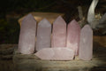 Polished Pink Rose Quartz Points x 6 From Ambatondrazaka, Madagascar - Toprock Gemstones and Minerals 