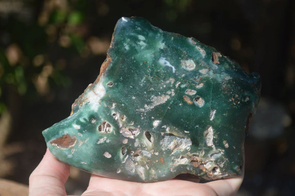 Polished Emerald Mtorolite / Chrome Chrysoprase Plates  x 3 From Zimbabwe - Toprock Gemstones and Minerals 