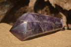 Polished  Dark Amethyst Standing Free Forms x 3 From Zambia - Toprock Gemstones and Minerals 