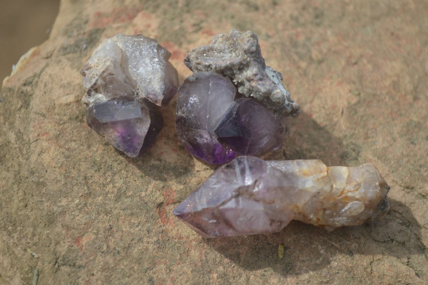 Natural Window Amethyst Sceptre Crystals  x 35 From Chiredzi, Zimbabwe - Toprock Gemstones and Minerals 