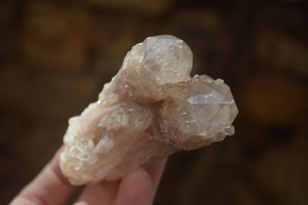 Natural Cascading White Phantom Smokey Quartz Clusters x 6 From Luena, Congo - Toprock Gemstones and Minerals 