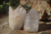 Polished Quartz Crystal Points x 6 From Angola - Toprock Gemstones and Minerals 