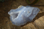 Natural Etched Blue Chalcedony Specimens  x 7 From Nsanje, Malawi - Toprock Gemstones and Minerals 
