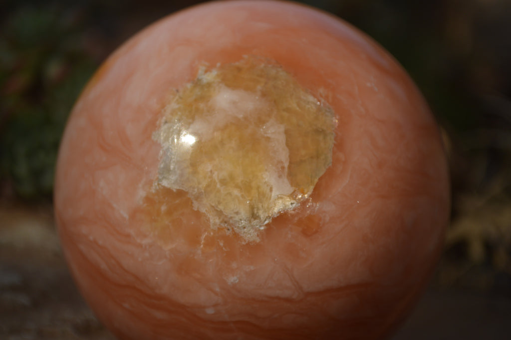 Polished Orange Twist Calcite Sphere x 1 From Maevantanana, Madagascar - Toprock Gemstones and Minerals 