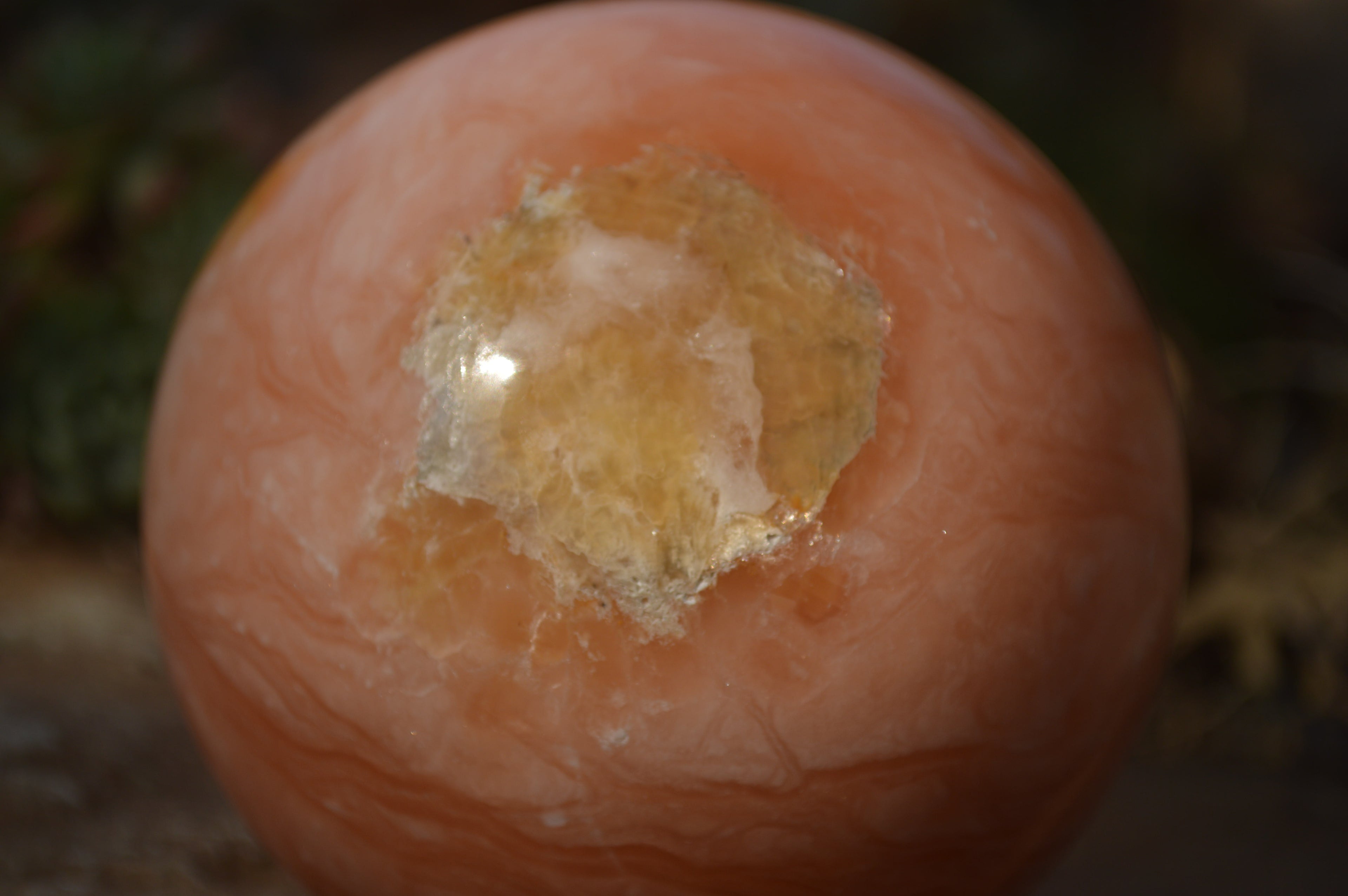 Polished Orange Twist Calcite Sphere x 1 From Maevantanana, Madagascar - Toprock Gemstones and Minerals 