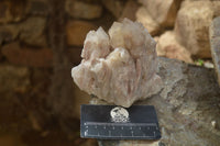 Natural Cascading White Phantom Smokey Quartz Clusters x 6 From Luena, Congo - Toprock Gemstones and Minerals 