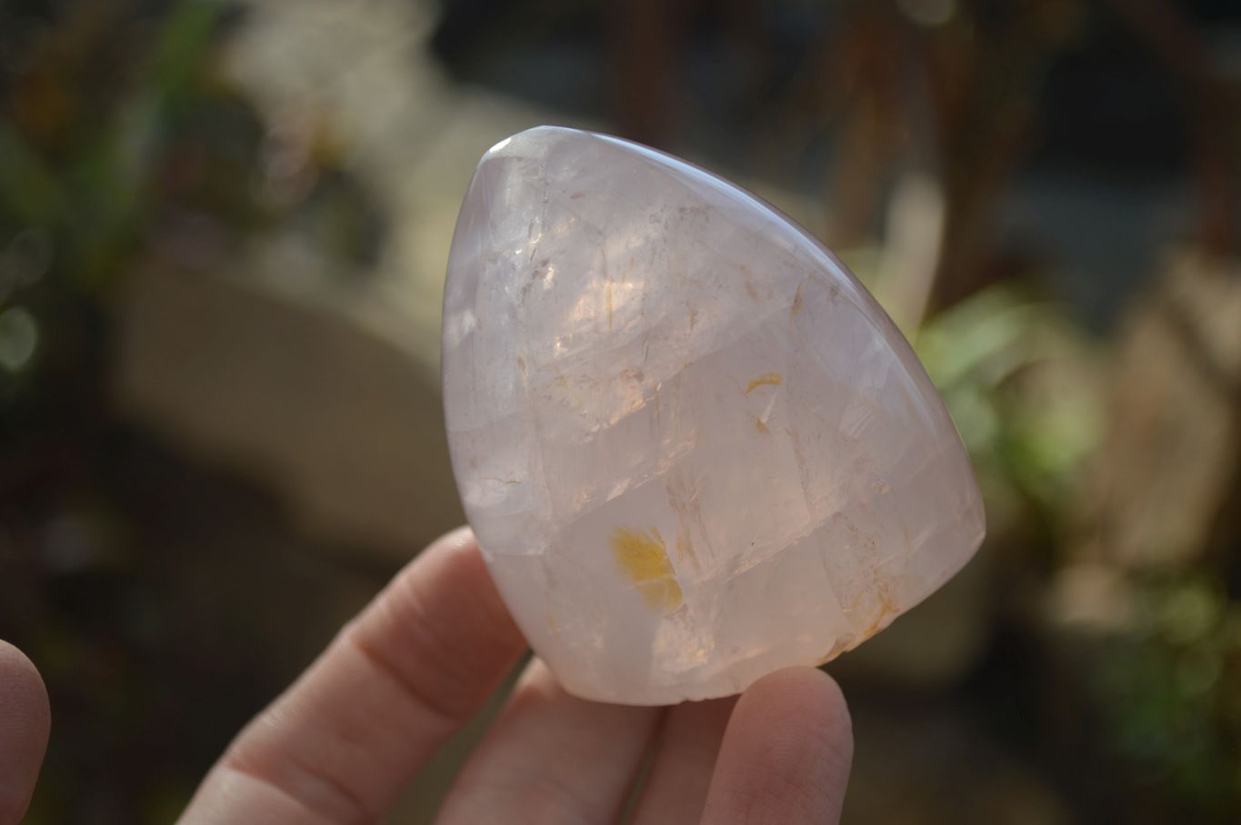 Polished Gemmy Rose Quartz Standing Free Forms x 6 From Ambatondrazaka, Madagascar - Toprock Gemstones and Minerals 