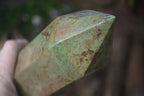 Polished Green Chrysoprase Point  x 1 From Madagascar - Toprock Gemstones and Minerals 