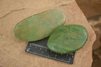 Polished Green Verdite Galet / Palm Stones x 6 From Zimbabwe - Toprock Gemstones and Minerals 
