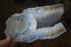 Natural Etched Blue Chalcedony Specimens  x 7 From Nsanje, Malawi - Toprock Gemstones and Minerals 