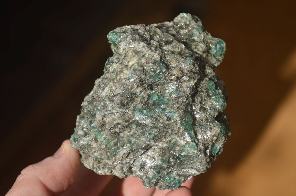 Natural Rare Emerald Mica In Matrix Cobbed Specimens x 12 From Mutoko, Zimbabwe - Toprock Gemstones and Minerals 