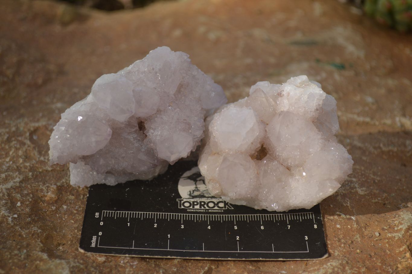 Natural Pale Lilac Spirit Quartz Clusters x 12 From Boekenhouthoek, South Africa - Toprock Gemstones and Minerals 