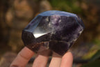 Polished  Dark Amethyst Standing Free Forms x 3 From Zambia - Toprock Gemstones and Minerals 