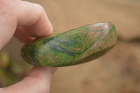 Polished Green Verdite Galet / Palm Stones x 6 From Zimbabwe - Toprock Gemstones and Minerals 