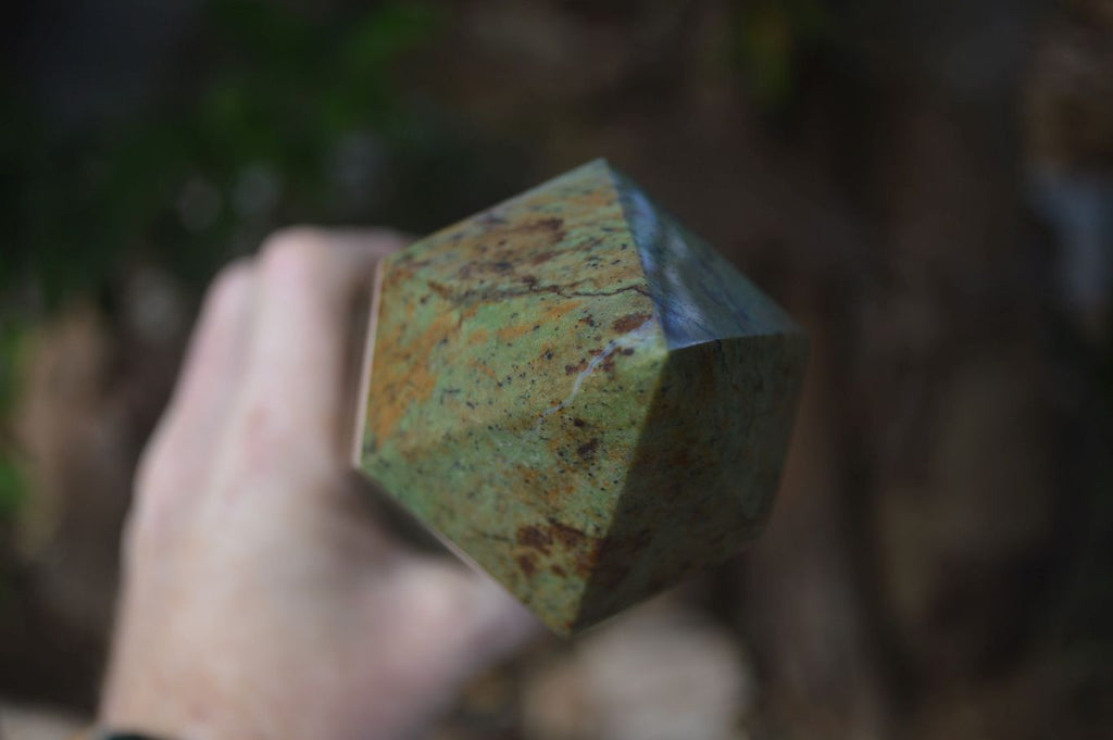 Polished Green Chrysoprase Point  x 1 From Madagascar - Toprock Gemstones and Minerals 