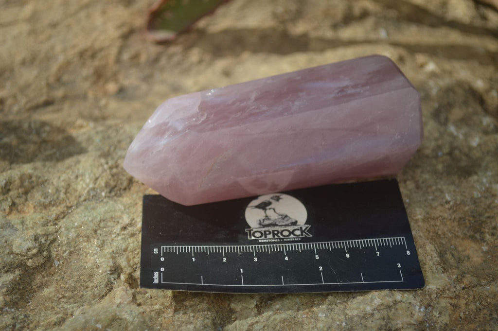 Polished Pink Rose Quartz Points x 6 From Ambatondrazaka, Madagascar - Toprock Gemstones and Minerals 