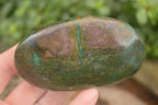 Polished Green Verdite Galet / Palm Stones x 6 From Zimbabwe - Toprock Gemstones and Minerals 
