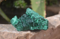 Natural Chatoyant Silky Malachite Specimens  x 6 From Kasompe, Congo - Toprock Gemstones and Minerals 