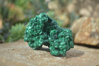 Natural Chatoyant Silky Malachite Specimens  x 6 From Kasompe, Congo - Toprock Gemstones and Minerals 