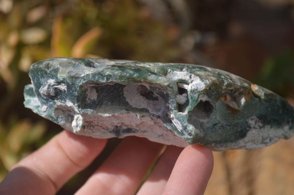 Polished On One Side Emerald Mtorolite Plates x 3 From Mutorashanga, Zimbabwe - Toprock Gemstones and Minerals 